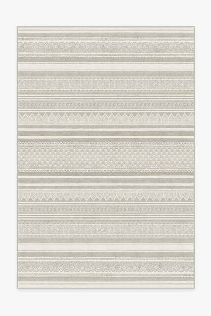 Nira Grey Rug - 185x275 - Machine Washable Area Rug - Kid & Pet Friendly - Indoor Rugs - Ruggable