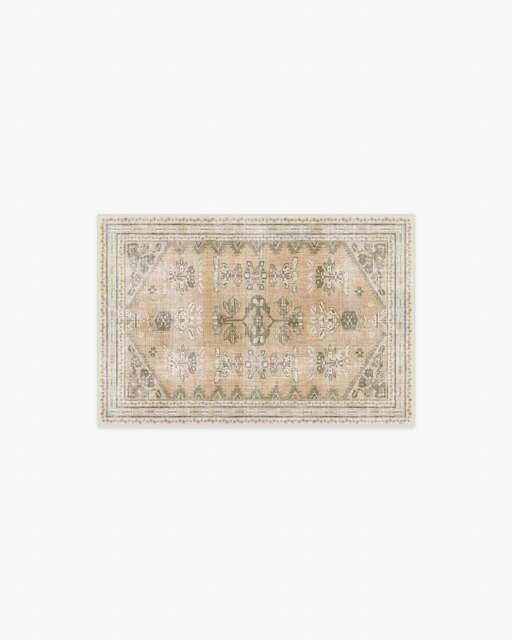 Pradera Sandstone Flatwoven Rug Beige - 60x90 - Machine Washable Area Rug - Kid & Pet Friendly - Indoor Rugs - Ruggable - image 1