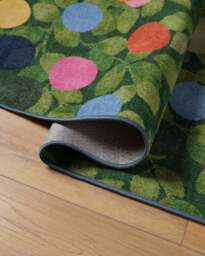 Botanical Whimsy Dots Green Rug - 90x150 - Machine Washable Area Rug - Kid & Pet Friendly - Indoor Rugs - Ruggable - thumbnail 2