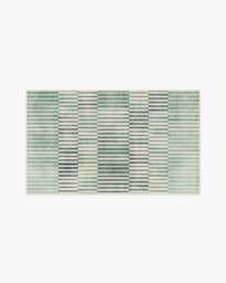 Shadow Stripe Green Flatwoven Rug - 60x90 - Machine Washable Area Rug - Kid & Pet Friendly - Indoor Rugs - Ruggable - thumbnail 2