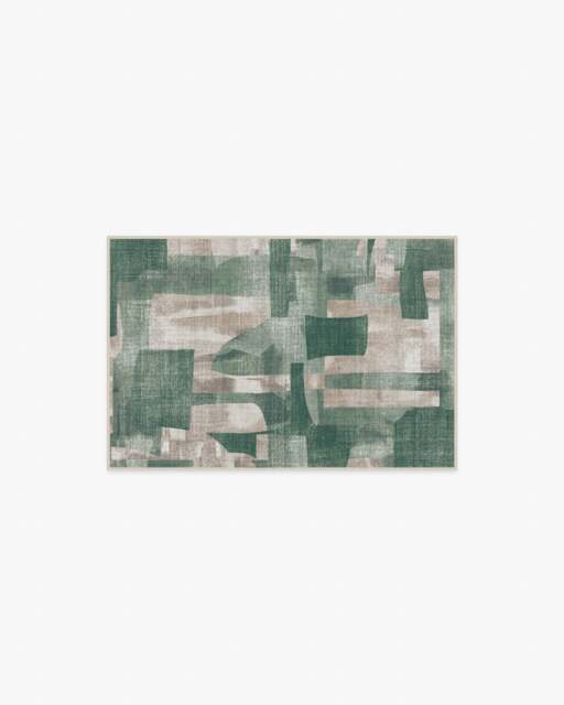 Kasbah Olive Flatwoven Rug Green - 60x90 - Machine Washable Area Rug - Kid & Pet Friendly - Indoor Rugs - Ruggable - image 1