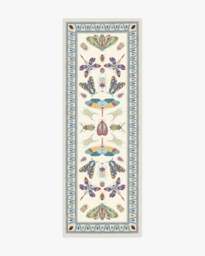 Flutterby Ivory Rug by Iris Apfel - 75x215 - Machine Washable Area Rug - Kid & Pet Friendly - Indoor Rugs - Ruggable - thumbnail 1
