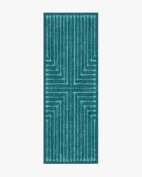 Inkdrop Blue & Teal Rug by Jonathan Adler - 75x215 - Machine Washable Area Rug - Kid & Pet Friendly - Indoor Rugs - Ruggable - thumbnail 1