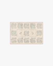 Iona Cream & Sage Green Flatwoven Rug - 60x90 - Machine Washable Area Rug - Kid & Pet Friendly - Indoor Rugs - Ruggable - thumbnail 1
