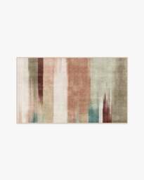 OmbrÃ© Mirage Terracotta & Teal Rug - 60x90 - Machine Washable Area Rug - Kid & Pet Friendly - Indoor Rugs - Ruggable - thumbnail 2
