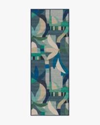 Laguna Blue Outdoor Rug - 75x215 - Machine Washable Area Rug - Kid & Pet Friendly - Indoor Rugs - Ruggable