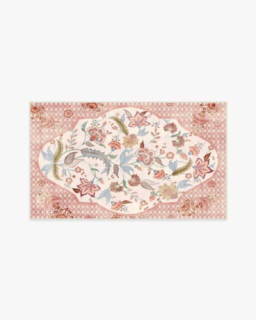 Rosalee Red Outdoor Rug - 90x150 - Machine Washable Area Rug - Kid & Pet Friendly - Indoor Rugs - Ruggable - image 1