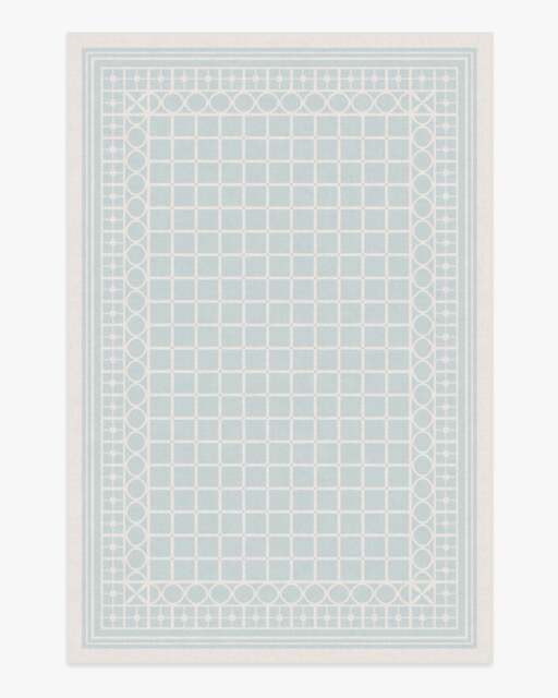 Palm Beach Powder Blue Rug by Gray Malin - 185x275 - Machine Washable Area Rug - Kid & Pet Friendly - Indoor Rugs - Ruggable - image 1