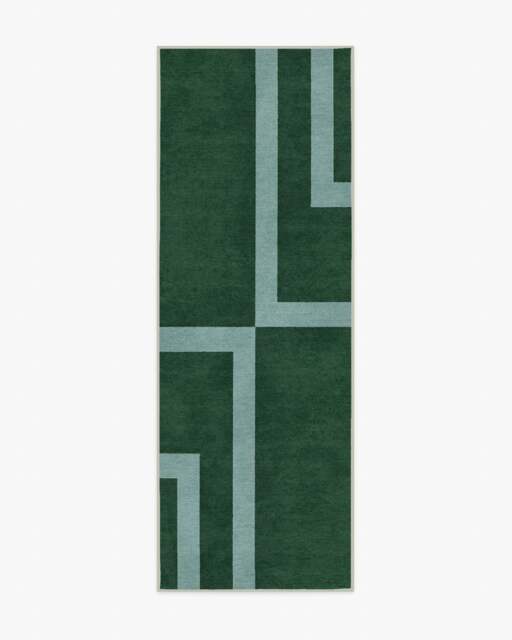 Aldo Green & Mist Rug by The Local Project - 75x215 - Machine Washable Area Rug - Kid & Pet Friendly - Indoor Rugs - Ruggable - image 1