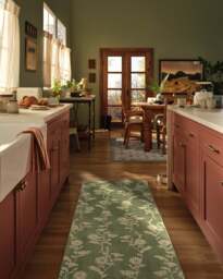 Mabel Light Olive Rug Green - 75x215 - Machine Washable Area Rug - Kid & Pet Friendly - Indoor Rugs - Ruggable - thumbnail 2