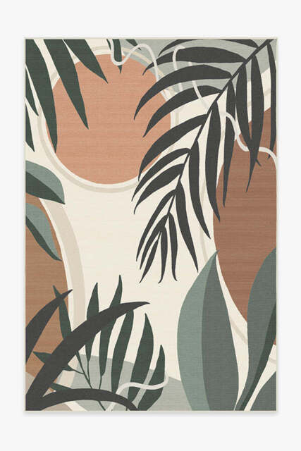 Tulum Desert Sage Outdoor Rug - 185x275 - Machine Washable Area Rug - Kid & Pet Friendly - Indoor Rugs - Ruggable - image 1
