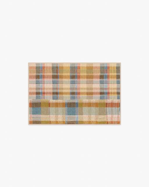 Linnea Ochre Multicolour Flatwoven Rug Yellow - 60x90 - Machine Washable Area Rug - Kid & Pet Friendly - Indoor Rugs - Ruggable - image 1