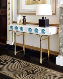 Gatsby Black & Gold Flatwoven Rug by Jonathan Adler - 60x90 - Machine Washable Area Rug - Kid & Pet Friendly - Indoor Rugs - Ruggable - thumbnail 2