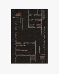 Nisa Ink Black Rug by Architectural Digest - 60x90 - Machine Washable Area Rug - Kid & Pet Friendly - Indoor Rugs - Ruggable - thumbnail 2