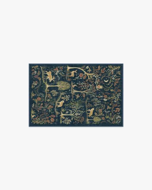 Wilder Blue Multicolour Rug - 60x90 - Machine Washable Area Rug - Kid & Pet Friendly - Indoor Rugs - Ruggable - image 1