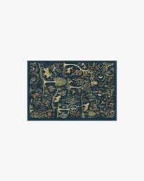 Wilder Blue Multicolour Rug - 60x90 - Machine Washable Area Rug - Kid & Pet Friendly - Indoor Rugs - Ruggable - thumbnail 1