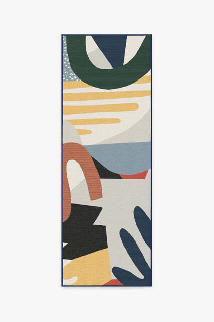 Medley Multicolour Outdoor Rug Grey - 75x215 - Machine Washable Area Rug - Kid & Pet Friendly - Outdoor Rugs - Ruggable - image 1