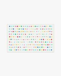 Jelly Dot Brights Rug White - 90x150 - Machine Washable Area Rug - Kid & Pet Friendly - Indoor Rugs - Ruggable - thumbnail 1