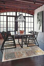Keith Haring One Man Show Spice Tufted Rug Orange - 90x150 - Machine Washable Area Rug - Kid & Pet Friendly - Indoor Rugs - Ruggable - thumbnail 2