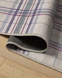 Beckett Blue & Red Flatwoven Rug - 60x90 - Machine Washable Area Rug - Kid & Pet Friendly - Indoor Rugs - Ruggable - thumbnail 2