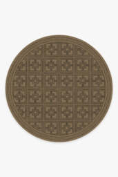 Gray Malin Palm Springs Natural Rug - 245 Round - Machine Washable Area Rug - Kid & Pet Friendly - Indoor Rugs - Ruggable
