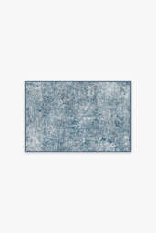 Serenata Slate Blue Rug - 60x90 - Machine Washable Area Rug - Kid & Pet Friendly - Indoor Rugs - Ruggable - thumbnail 1
