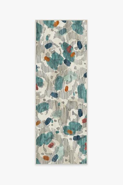 Leona Teal Tufted Rug - 75x215 - Machine Washable Area Rug - Kid & Pet Friendly - Indoor Rugs - Ruggable