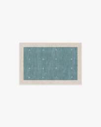 Luna Soft Teal Rug by goop - 60x90 - Machine Washable Area Rug - Kid & Pet Friendly - Indoor Rugs - Ruggable - thumbnail 1