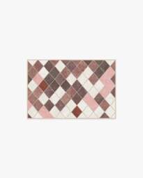 Diamond Mosaic Terracotta Rug - 60x90 - Machine Washable Area Rug - Kid & Pet Friendly - Indoor Rugs - Ruggable - thumbnail 1