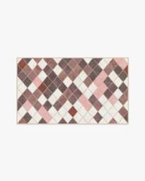 Diamond Mosaic Terracotta Rug - 60x90 - Machine Washable Area Rug - Kid & Pet Friendly - Indoor Rugs - Ruggable - thumbnail 2
