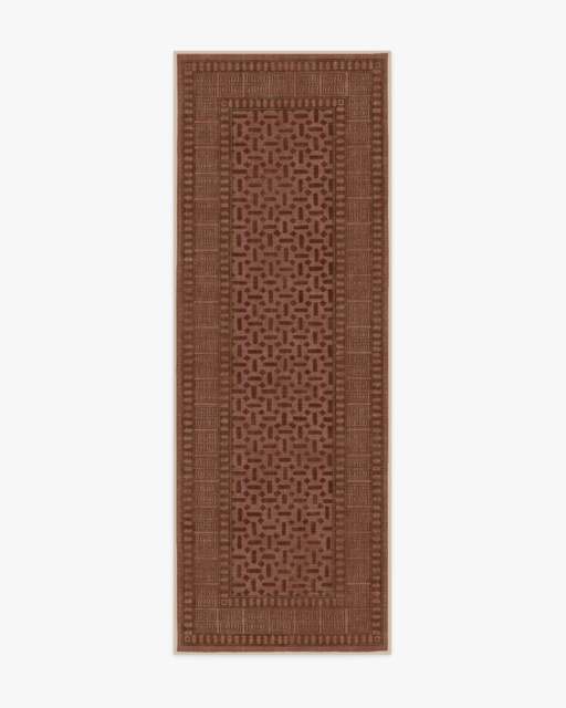 Kairos Terracotta Rug - 75x215 - Machine Washable Area Rug - Kid & Pet Friendly - Indoor Rugs - Ruggable - image 1