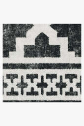 Cleo Trellis Black Outdoor Rug - 75x215 - Machine Washable Area Rug - Kid & Pet Friendly - Indoor Rugs - Ruggable - thumbnail 3