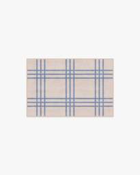 Pierre Slate Blue & Neutral Flatwoven Rug - 60x90 - Machine Washable Area Rug - Kid & Pet Friendly - Indoor Rugs - Ruggable - thumbnail 1
