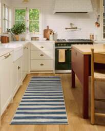 Marin Slate Blue & Neutral Rug - 60x90 - Machine Washable Area Rug - Kid & Pet Friendly - Indoor Rugs - Ruggable - thumbnail 2