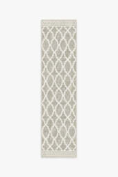 Cleo Trellis Natural Outdoor Rug - 75x305 - Machine Washable Area Rug - Kid & Pet Friendly - Indoor Rugs - Ruggable - thumbnail 1