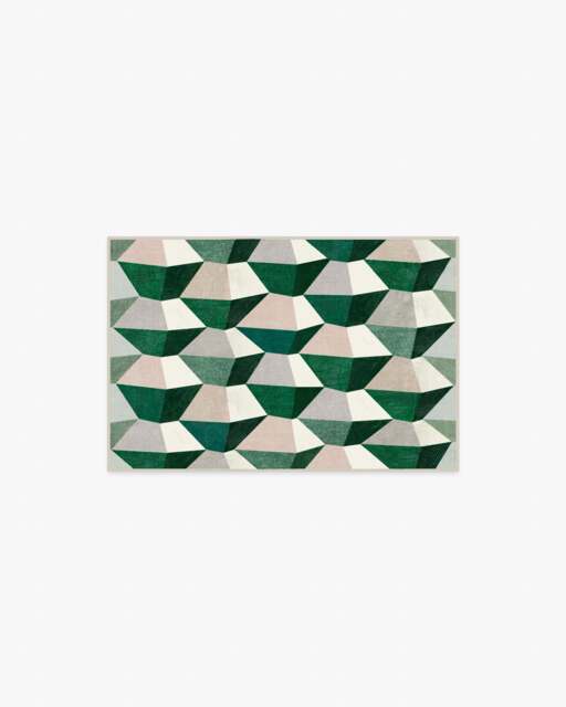Zeno Green Rug - 60x90 - Machine Washable Area Rug - Kid & Pet Friendly - Indoor Rugs - Ruggable - image 1