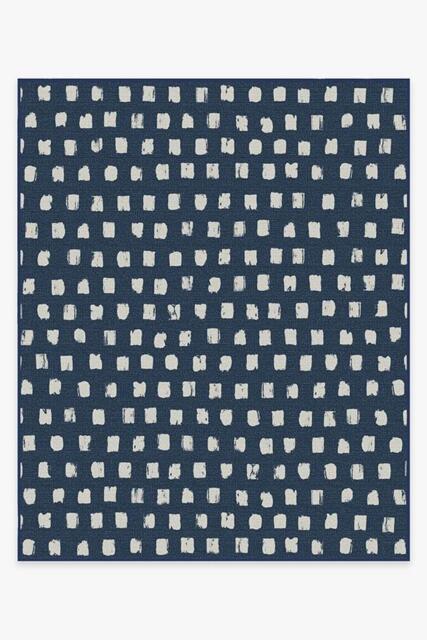 Cobblestone Navy Outdoor Rug - 245x305 - Machine Washable Area Rug - Kid & Pet Friendly - Indoor Rugs - Ruggable - image 1