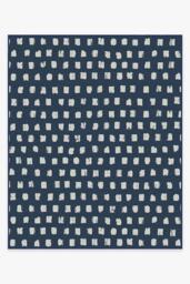 Cobblestone Navy Outdoor Rug - 245x305 - Machine Washable Area Rug - Kid & Pet Friendly - Indoor Rugs - Ruggable