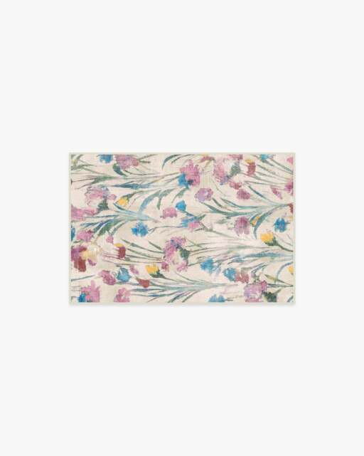 Abeline Multicolour Flatwoven Rug Purple - 60x90 - Machine Washable Area Rug - Kid & Pet Friendly - Indoor Rugs - Ruggable - image 1