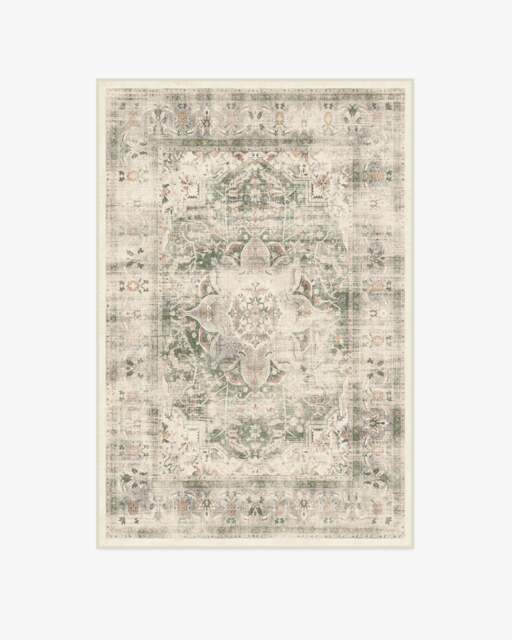 Sarrah Sage Flatwoven Rug - 120x185 - Machine Washable Area Rug - Kid & Pet Friendly - Indoor Rugs - Ruggable - image 1
