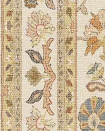 Calabria Cream & Gold Rug - 245 Round - Machine Washable Area Rug - Kid & Pet Friendly - Indoor Rugs - Ruggable - thumbnail 2