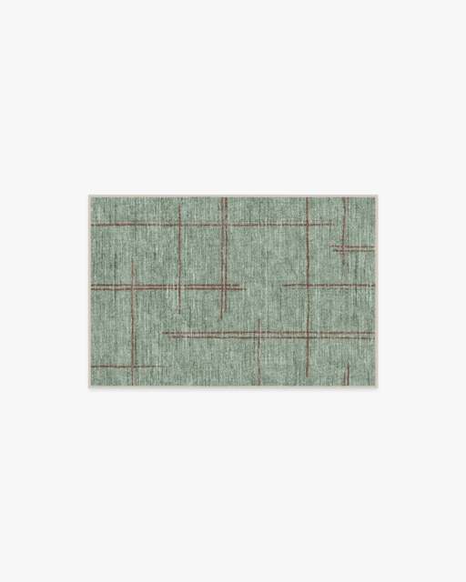 Stellan Sage Rug - 60x90 - Machine Washable Area Rug - Kid & Pet Friendly - Indoor Rugs - Ruggable - image 1
