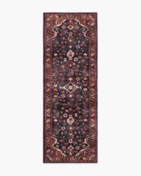 Yolanda Plum & Ruby Rug - 75x215 - Machine Washable Area Rug - Kid & Pet Friendly - Indoor Rugs - Ruggable - thumbnail 1
