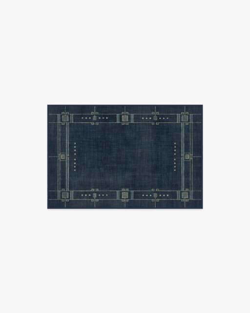 Avery Midnight Blue Rug by Architectural Digest - 60x90 - Machine Washable Area Rug - Kid & Pet Friendly - Indoor Rugs - Ruggable - image 1