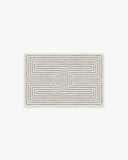 Labyrinth Camel & Ivory Rug by Jonathan Adler - 60x90 - Machine Washable Area Rug - Kid & Pet Friendly - Indoor Rugs - Ruggable - image 1