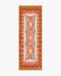 Hilma Papaya Outdoor Rug by Justina Blakeney Orange - 75x215 - Machine Washable Area Rug - Kid & Pet Friendly - Outdoor Rugs - Ruggable - thumbnail 1