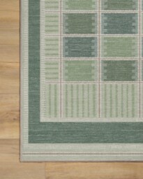 Agnes Green Flatwoven Rug - 60x90 - Machine Washable Area Rug - Kid & Pet Friendly - Indoor Rugs - Ruggable - thumbnail 2