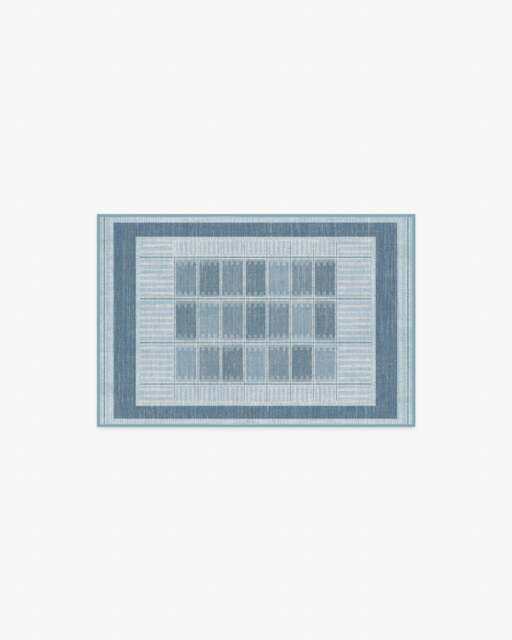 Agnes Blue Flatwoven Rug - 60x90 - Machine Washable Area Rug - Kid & Pet Friendly - Indoor Rugs - Ruggable - image 1