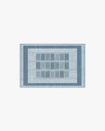 Agnes Blue Flatwoven Rug - 60x90 - Machine Washable Area Rug - Kid & Pet Friendly - Indoor Rugs - Ruggable - thumbnail 1