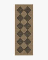 Salerno Soft Black Re-Jute Rug by goop - 75x215 - Machine Washable Area Rug - Kid & Pet Friendly - Indoor Rugs - Ruggable - thumbnail 1